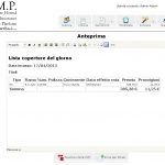 Anteprima Lista Coperture - Cattura CHIMP